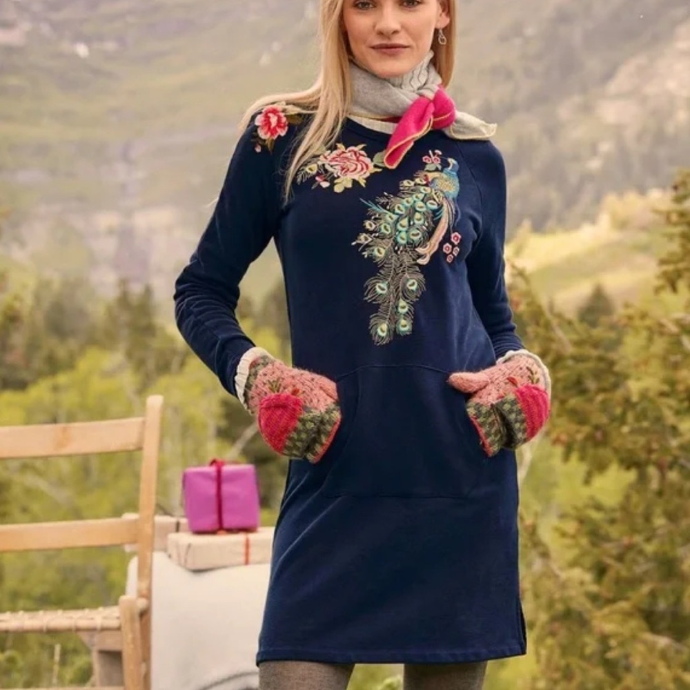 Driftwood Embroidered Tunic Dress